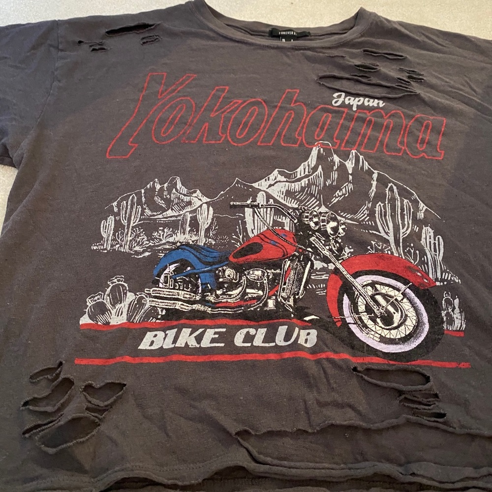 Bike Club Ripped Tee - Picture 6 of 7